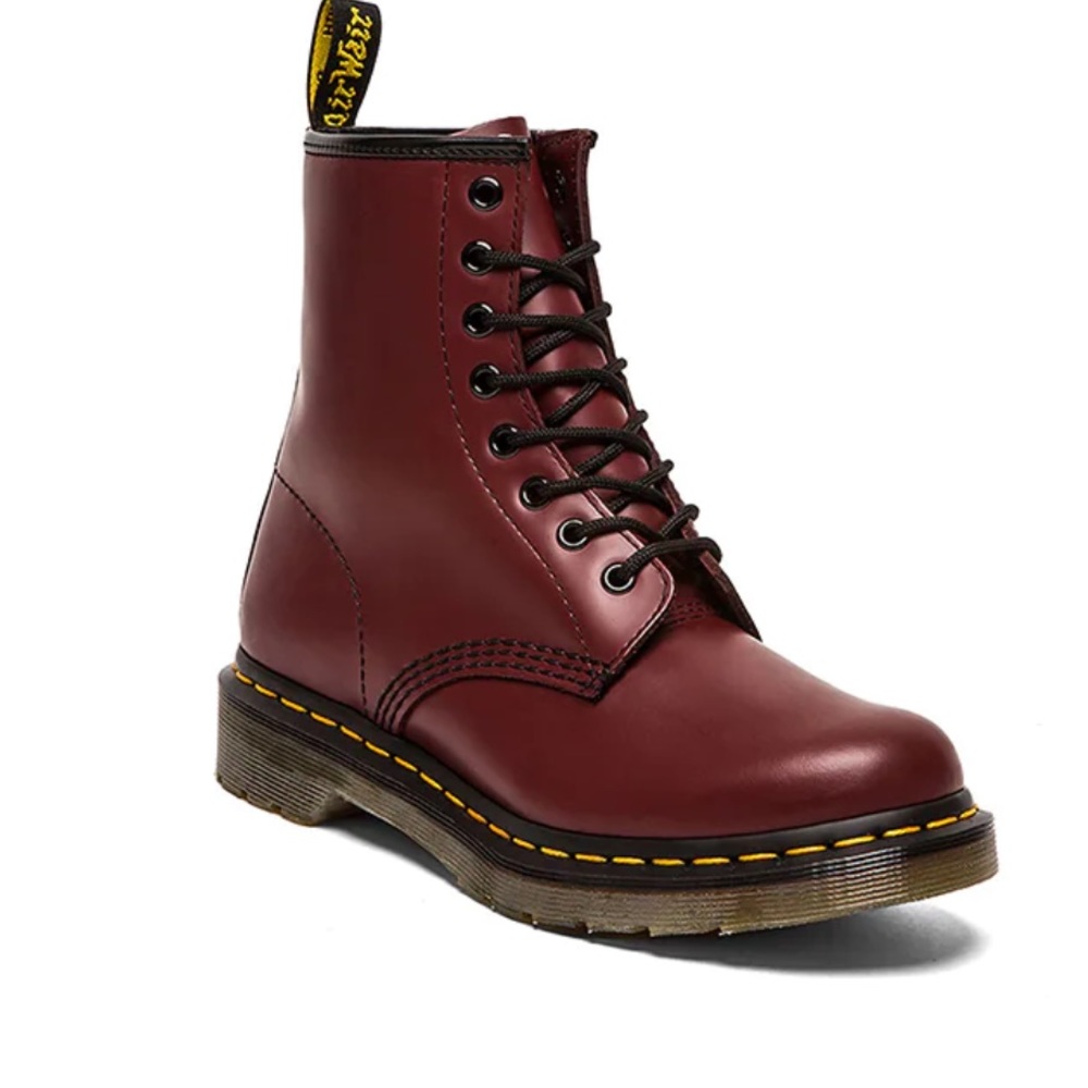 Dr. Martens 1460 8 Eye Boot in Cherry Red Smooth